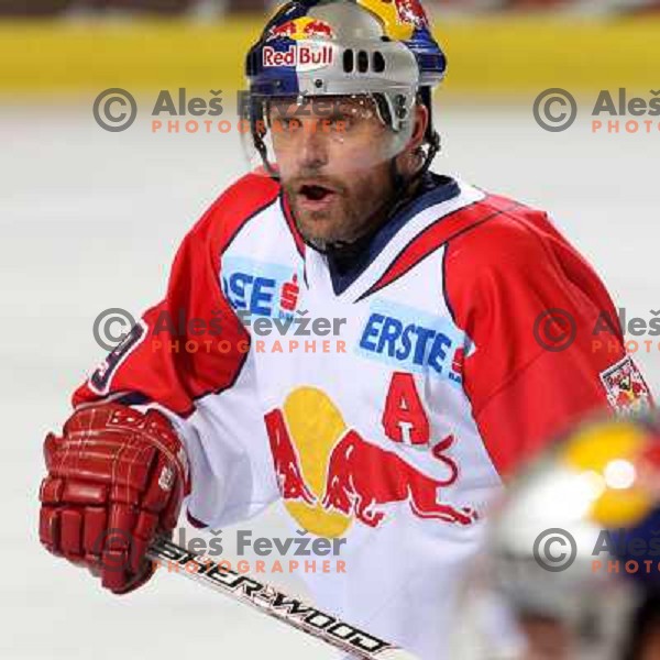 at second game of Final of EBEL league between ZM Olimpija- Red Bulls Salzburg, played in Ljubljana, Slovenia 16.3.2008. Red Bulls Salzburg won the game 3:1 and leveled the series 1:1. Photo by Ales Fevzer 