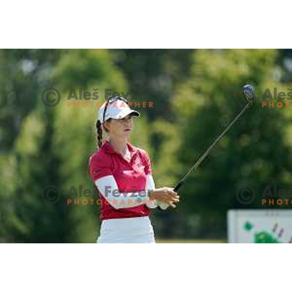 Katja Pogacar playing at second round of SLO Tour Ladies 2020 at Livada golf course in Moravske Toplice, Slovenia on July 14,2020