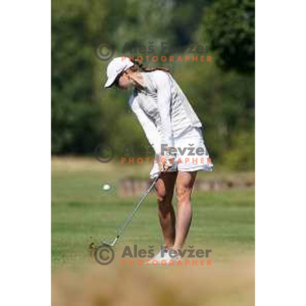 Katja Pogacar playing at second round of SLO Tour Ladies 2020 at Livada golf course in Moravske Toplice, Slovenia on July 14,2020