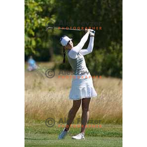 Katja Pogacar playing at second round of SLO Tour Ladies 2020 at Livada golf course in Moravske Toplice, Slovenia on July 14,2020