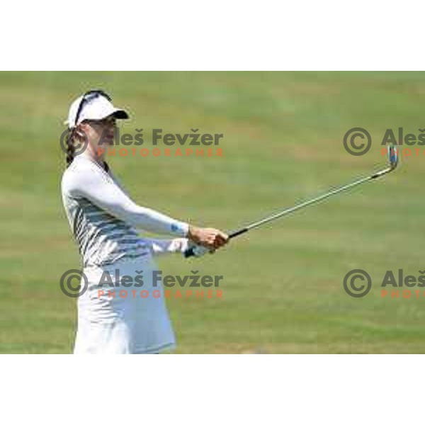 Katja Pogacar playing at second round of SLO Tour Ladies 2020 at Livada golf course in Moravske Toplice, Slovenia on July 14,2020