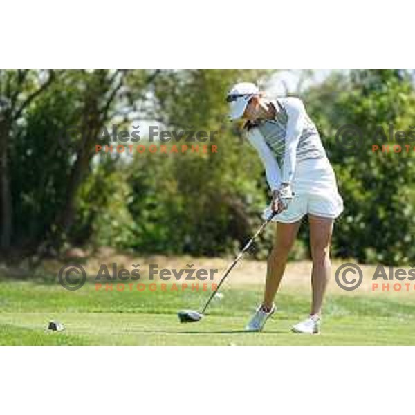 Katja Pogacar playing at second round of SLO Tour Ladies 2020 at Livada golf course in Moravske Toplice, Slovenia on July 14,2020