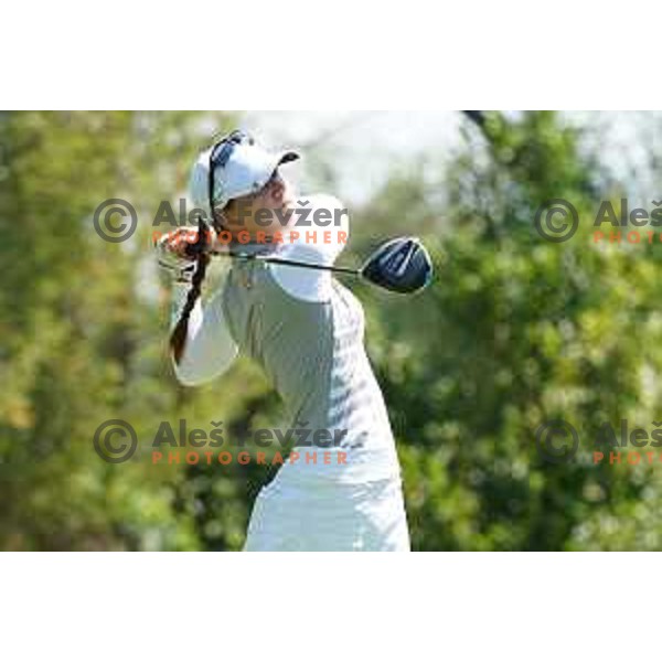 Katja Pogacar playing at second round of SLO Tour Ladies 2020 at Livada golf course in Moravske Toplice, Slovenia on July 14,2020