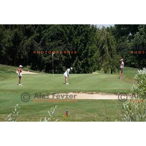 Katja Pogacar playing at second round of SLO Tour Ladies 2020 at Livada golf course in Moravske Toplice, Slovenia on July 14,2020