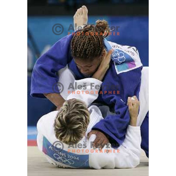 Urska Zolnir of Slovenia, Olympic bronze medalist in Judo category -63 kg at 2004 Summer Olympic games in Athens, Greece on August 17, 2004