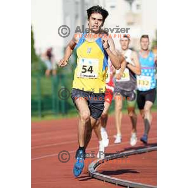 Vid Botolin competes in 1500 meters at Slovenian Athletics Championship in Celje, Slovenia on July 25, 2020