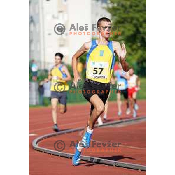 Jan Kokalj competes in 1500 meters at Slovenian Athletics Championship in Celje, Slovenia on July 25, 2020