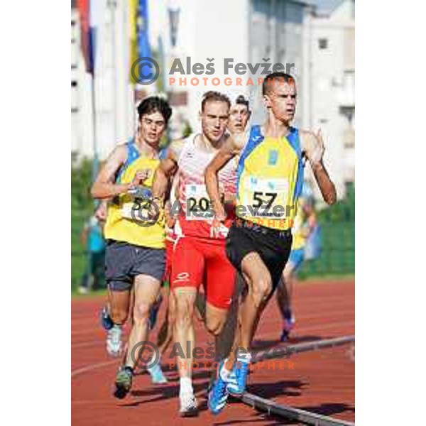Jan Kokalj competes in 1500 meters at Slovenian Athletics Championship in Celje, Slovenia on July 25, 2020