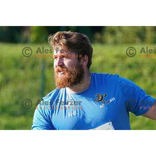 Blaz Zupancic competes at Slovenian Athletics Championship in Celje, Slovenia on July 25, 2020