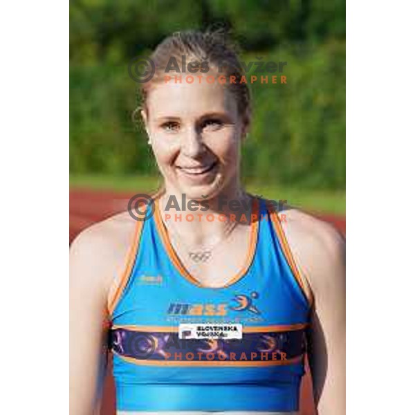 competes at Slovenian Athletics Championship in Celje, Slovenia on July 25, 2020