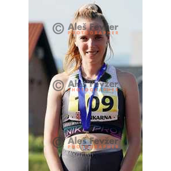 Ingrid Zeleznik competes at Slovenian Athletics Championship in Celje, Slovenia on July 25, 2020