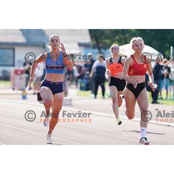 competes at Slovenian Athletics Championship in Celje, Slovenia on July 25, 2020