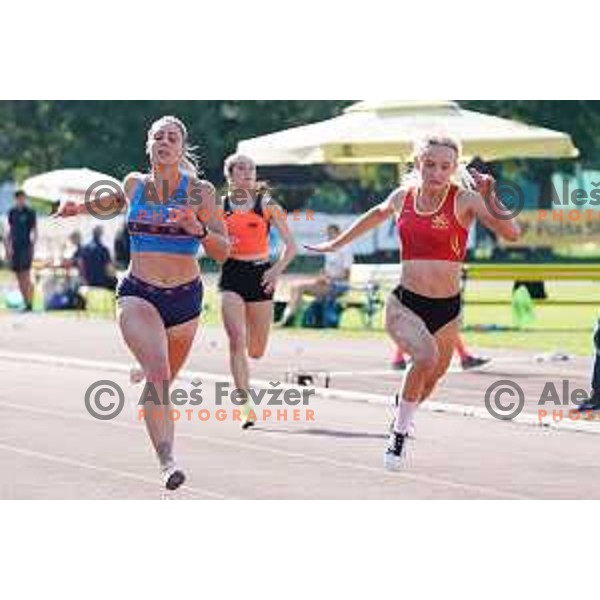 competes at Slovenian Athletics Championship in Celje, Slovenia on July 25, 2020