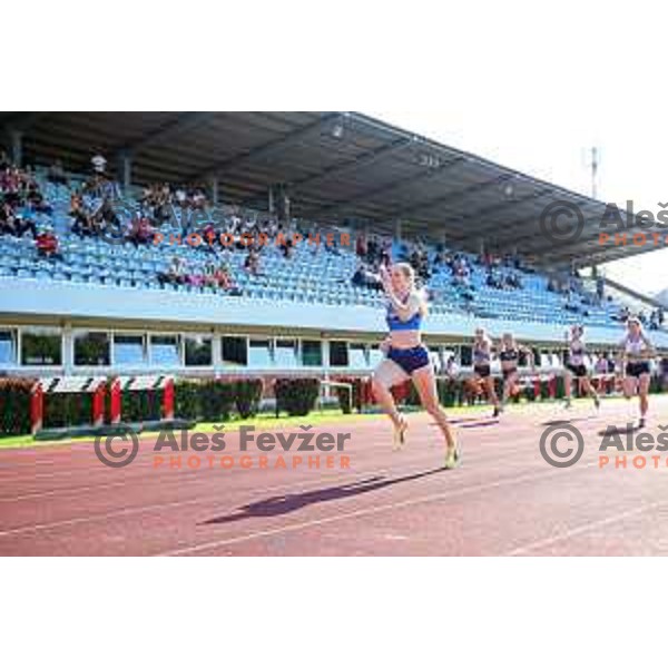 Maja Mihalinec competes at Slovenian Athletics Championship in Celje, Slovenia on July 25, 2020