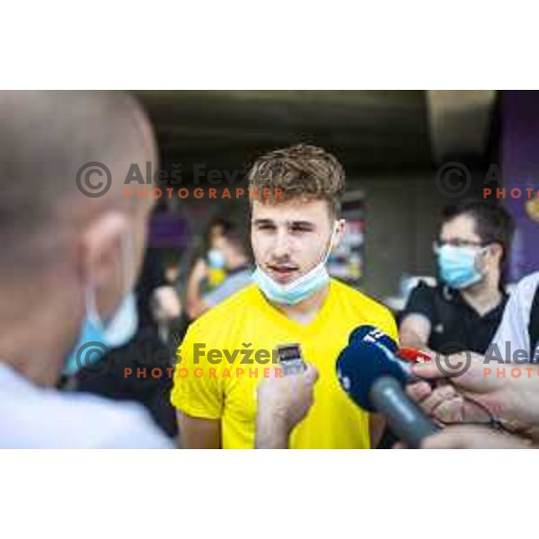 Jan Repas during first training session in 2020/2021 football season in Ljudski vrt, Maribor, Slovenia on July 29, 2020