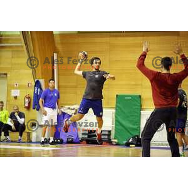 David Didovic of Trimo Trebnje during practice session in Vitranc Hall, Kranjska gora, Slovenia on August 4, 2020