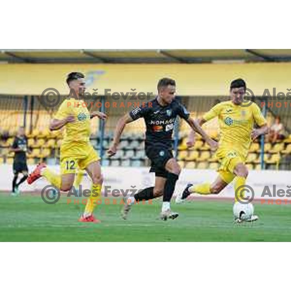 in action during Prva Liga Telekom Slovenije 2020-2021 football match between Domzale and Bravo in Domzale, Slovenia on August 22, 2020