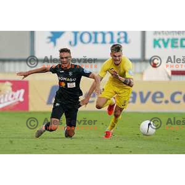 in action during Prva Liga Telekom Slovenije 2020-2021 football match between Domzale and Bravo in Domzale, Slovenia on August 22, 2020