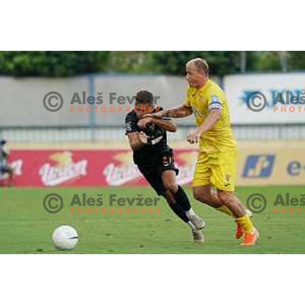 Senijad Ibricic in action during Prva Liga Telekom Slovenije 2020-2021 football match between Domzale and Bravo in Domzale, Slovenia on August 22, 2020
