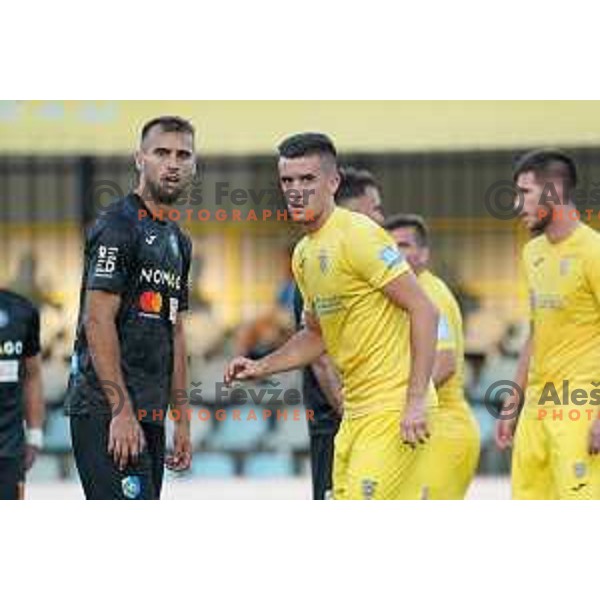 Mustafa Nukic in action during Prva Liga Telekom Slovenije 2020-2021 football match between Domzale and Bravo in Domzale, Slovenia on August 22, 2020