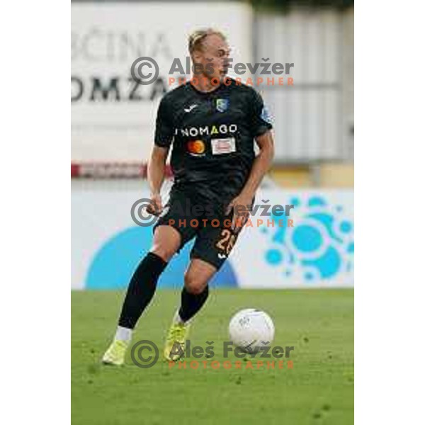 in action during Prva Liga Telekom Slovenije 2020-2021 football match between Domzale and Bravo in Domzale, Slovenia on August 22, 2020