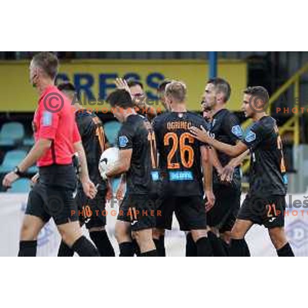 Luka Zinko in action during Prva Liga Telekom Slovenije 2020-2021 football match between Domzale and Bravo in Domzale, Slovenia on August 22, 2020