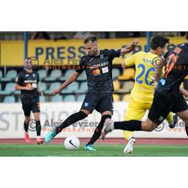 Mustafa Nukic in action during Prva Liga Telekom Slovenije 2020-2021 football match between Domzale and Bravo in Domzale, Slovenia on August 22, 2020