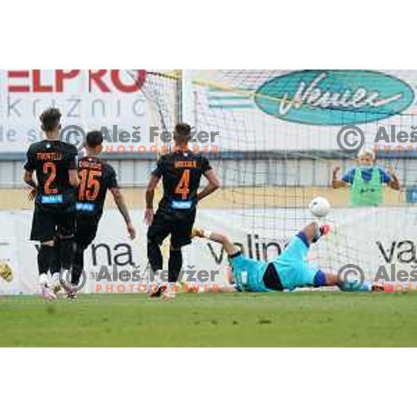 in action during Prva Liga Telekom Slovenije 2020-2021 football match between Domzale and Bravo in Domzale, Slovenia on August 22, 2020