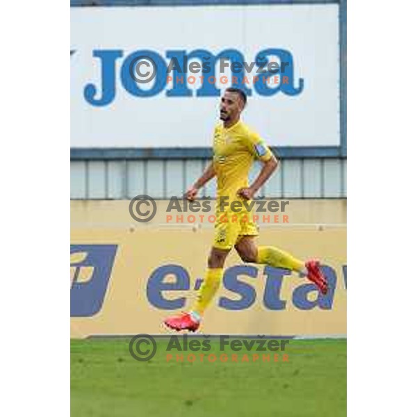 Dario Kolobaric in action during Prva Liga Telekom Slovenije 2020-2021 football match between Domzale and Bravo in Domzale, Slovenia on August 22, 2020