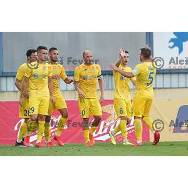 Senijad Ibricic in action during Prva Liga Telekom Slovenije 2020-2021 football match between Domzale and Bravo in Domzale, Slovenia on August 22, 2020