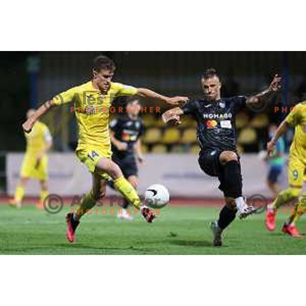 in action during Prva Liga Telekom Slovenije 2020-2021 football match between Domzale and Bravo in Domzale, Slovenia on August 22, 2020
