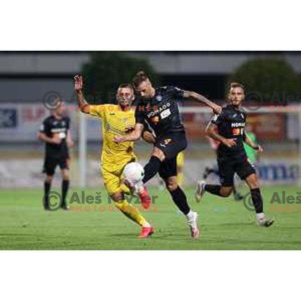 in action during Prva Liga Telekom Slovenije 2020-2021 football match between Domzale and Bravo in Domzale, Slovenia on August 22, 2020