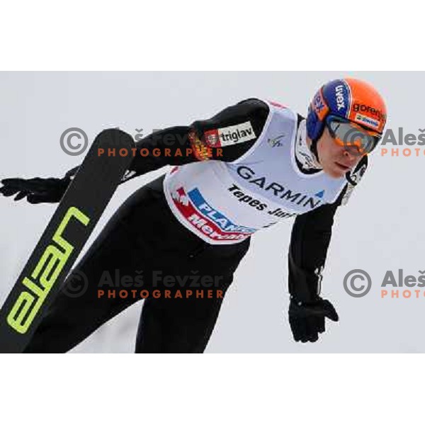 Jurij Tepes (SLO) at last ski flying competiton on Planica Flying Hill (215 Meters) in season 2007-2008. Planica, Slovenia 16.3.2008. Photo by Ales Fevzer 