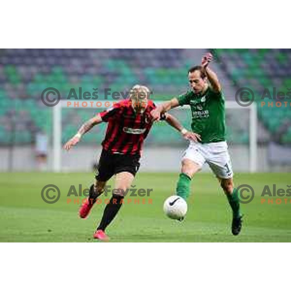 MAtic Fink in action during UEFA Europa League Qualifiers football match between Olimpija and Vikingur in SRC Stozice, Ljubljana, Slovenia on August 27, 2020