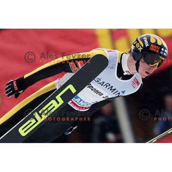 Janne Happonen (FIN) at last ski flying competiton on Planica Flying Hill (215 Meters) in season 2007-2008. Planica, Slovenia 16.3.2008. Photo by Ales Fevzer 