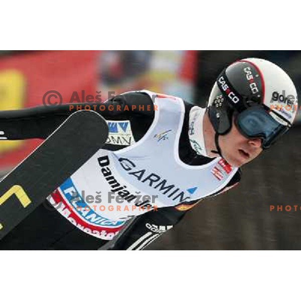 Jernej Damjan (SLO) at last ski flying competiton on Planica Flying Hill (215 Meters) in season 2007-2008. Planica, Slovenia 16.3.2008. Photo by Ales Fevzer 