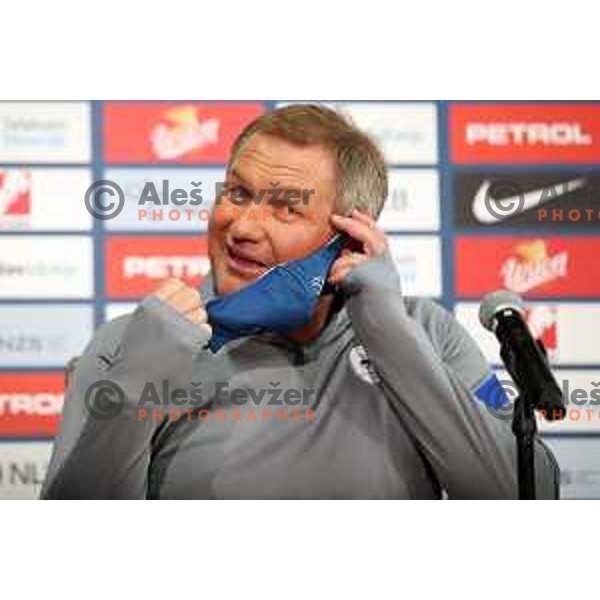 Matjaz Kek, Head coach of Slovenia Football team during press conference before first match in UEFA Nations League in Ljubljana, Slovenia on September 2, 2020