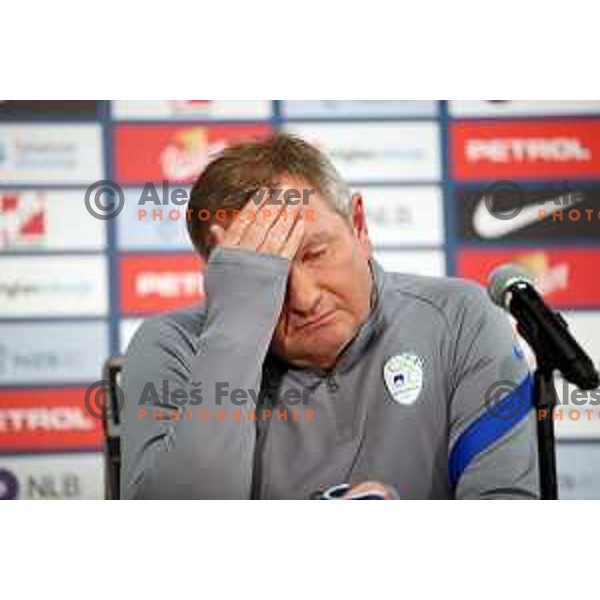 Matjaz Kek, Head coach of Slovenia Football team during press conference before first match in UEFA Nations League in Ljubljana, Slovenia on September 2, 2020