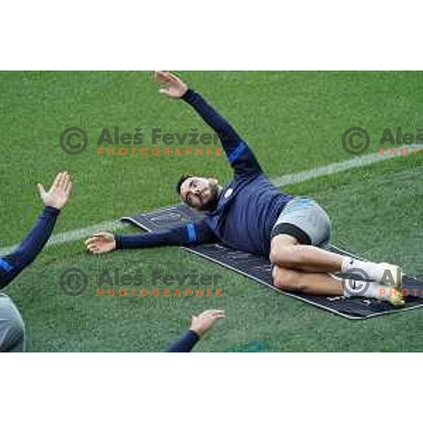 Mitja Lotric during practice session before first match in UEFA Nations League in Ljubljana, Slovenia on September 2, 2020