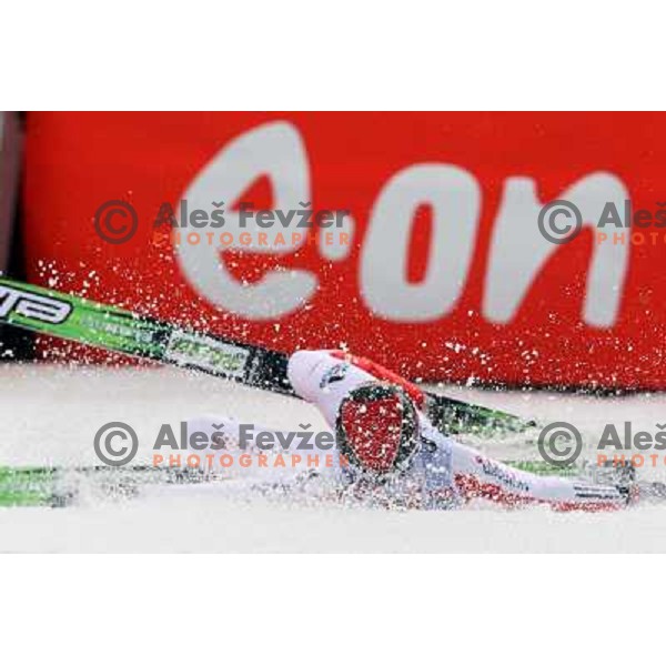 Simon Ammann (SUI) at last ski flying competiton on Planica Flying Hill (215 Meters) in season 2007-2008. Planica, Slovenia 16.3.2008. Photo by Ales Fevzer 