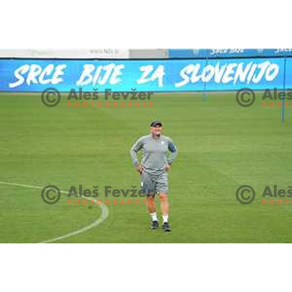 Matjaz Kek, Head coach of Slovenia Football team during practice session before first match in UEFA Nations League in Ljubljana, Slovenia on September 2, 2020