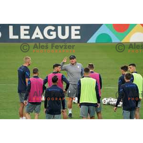 Matjaz Kek, Head coach of Slovenia Football team during practice session before first match in UEFA Nations League in Ljubljana, Slovenia on September 2, 2020