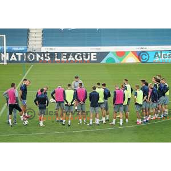 Matjaz Kek, Head coach of Slovenia Football team during practice session before first match in UEFA Nations League in Ljubljana, Slovenia on September 2, 2020