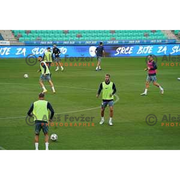 during practice session before first match in UEFA Nations League in Ljubljana, Slovenia on September 2, 2020