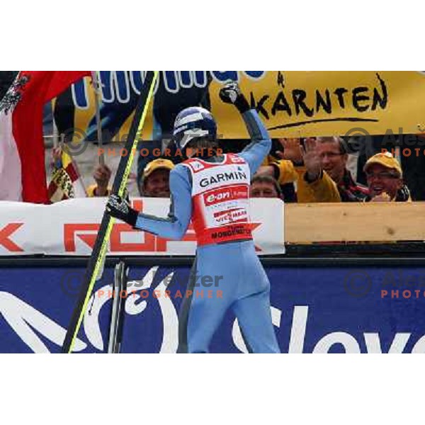 Thomas Morgenstern (AUT) at last ski flying competiton on Planica Flying Hill (215 Meters) in season 2007-2008. Planica, Slovenia 16.3.2008. Photo by Ales Fevzer 
