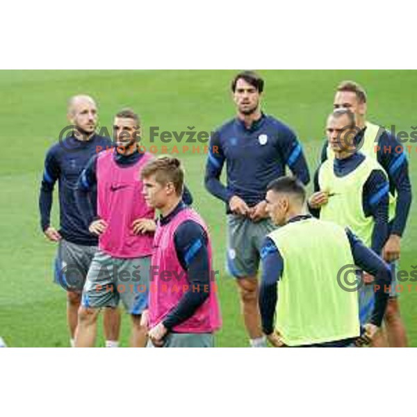 Jaka Bijol of Slovenia Football team during practice session before first match in UEFA Nations League in Ljubljana, Slovenia on September 2, 2020