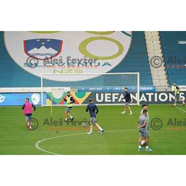 of Slovenia Football team during practice session before first match in UEFA Nations League in Ljubljana, Slovenia on September 2, 2020