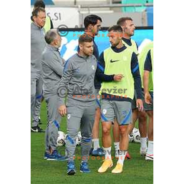 of Slovenia Football team during practice session before first match in UEFA Nations League in Ljubljana, Slovenia on September 2, 2020