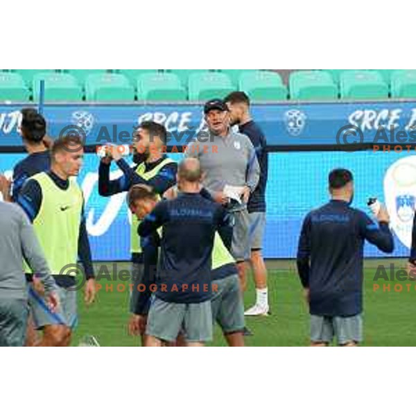 Matjaz Kek, Head coach of Slovenia Football team during practice session before first match in UEFA Nations League in Ljubljana, Slovenia on September 2, 2020