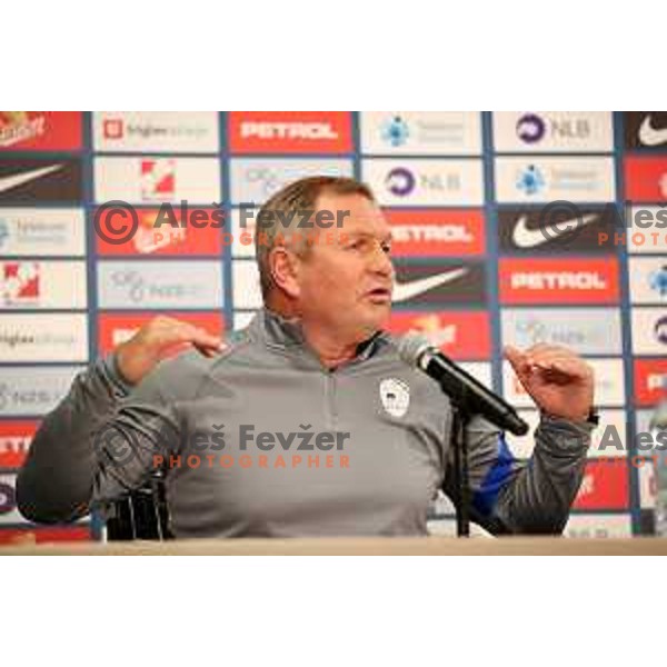Matjaz Kek, Head coach of Slovenia Football team during press conference before first match in UEFA Nations League in Ljubljana, Slovenia on September 2, 2020